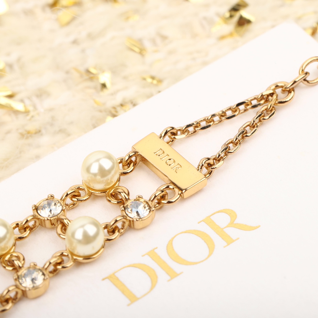 Dior Double Bead Diamond Bracelet