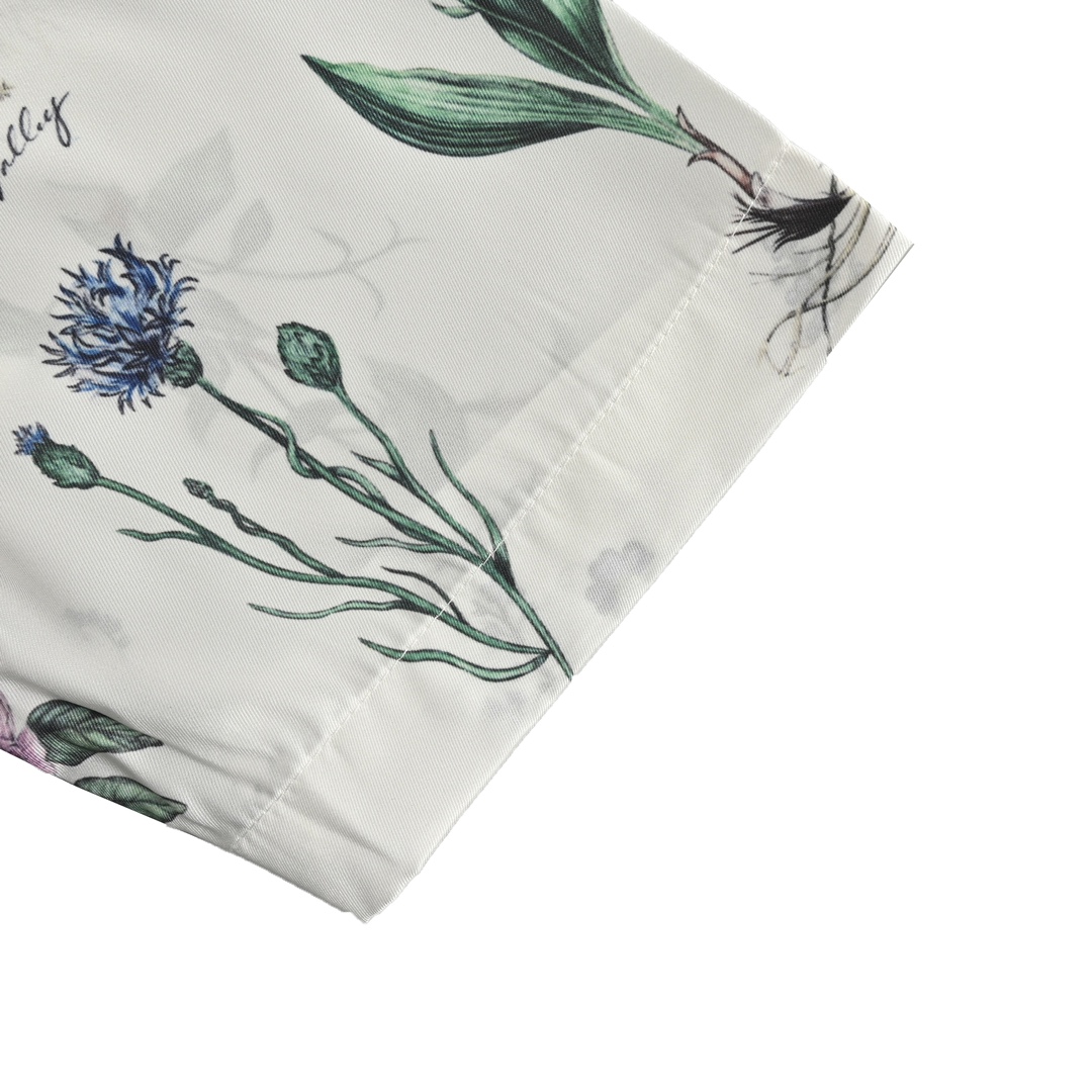 Dior 24ss floral silk short-sleeved shirt