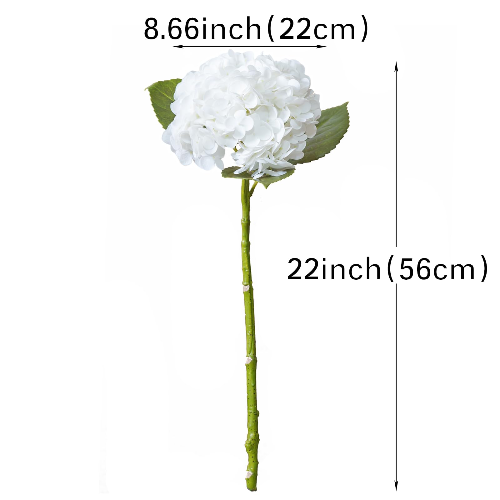 22 inch Lifelike Artificial Hydrangeas - UV resistant, Waterproof，Windproof