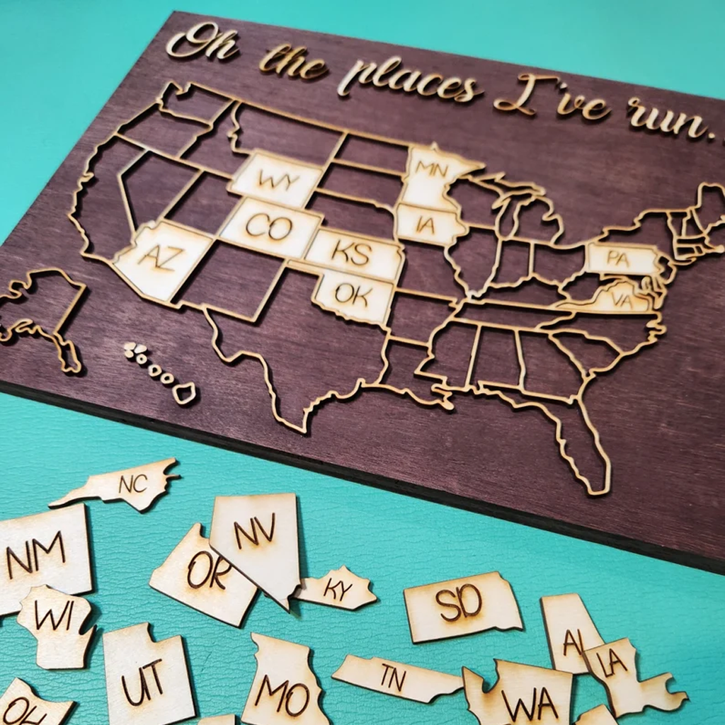 Run Travel Map USA