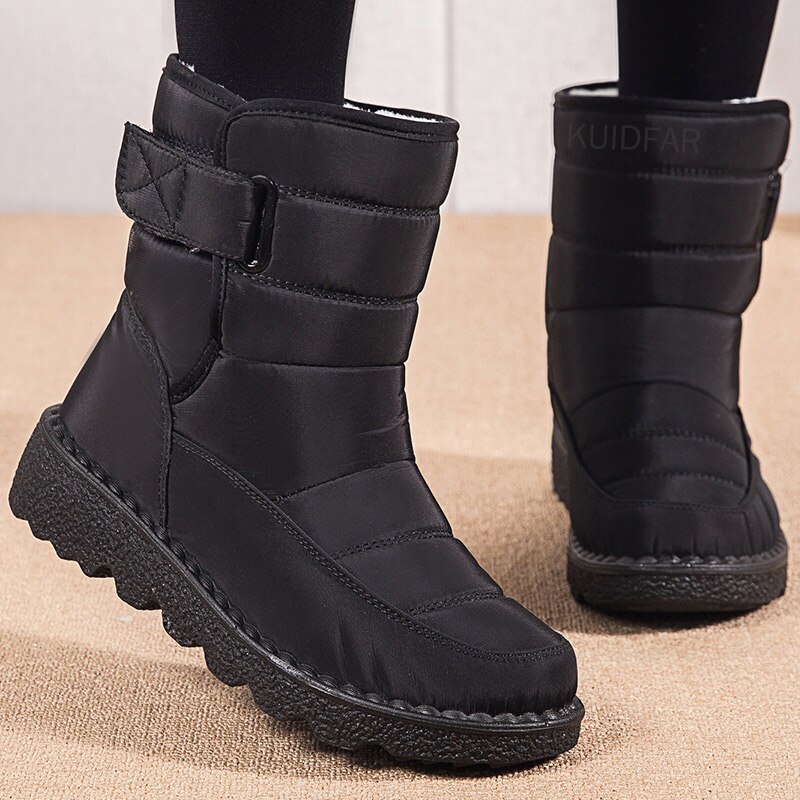 Women Low Heels Winter Boots 2022 Casual Botas Mujer Platform Shoes Female