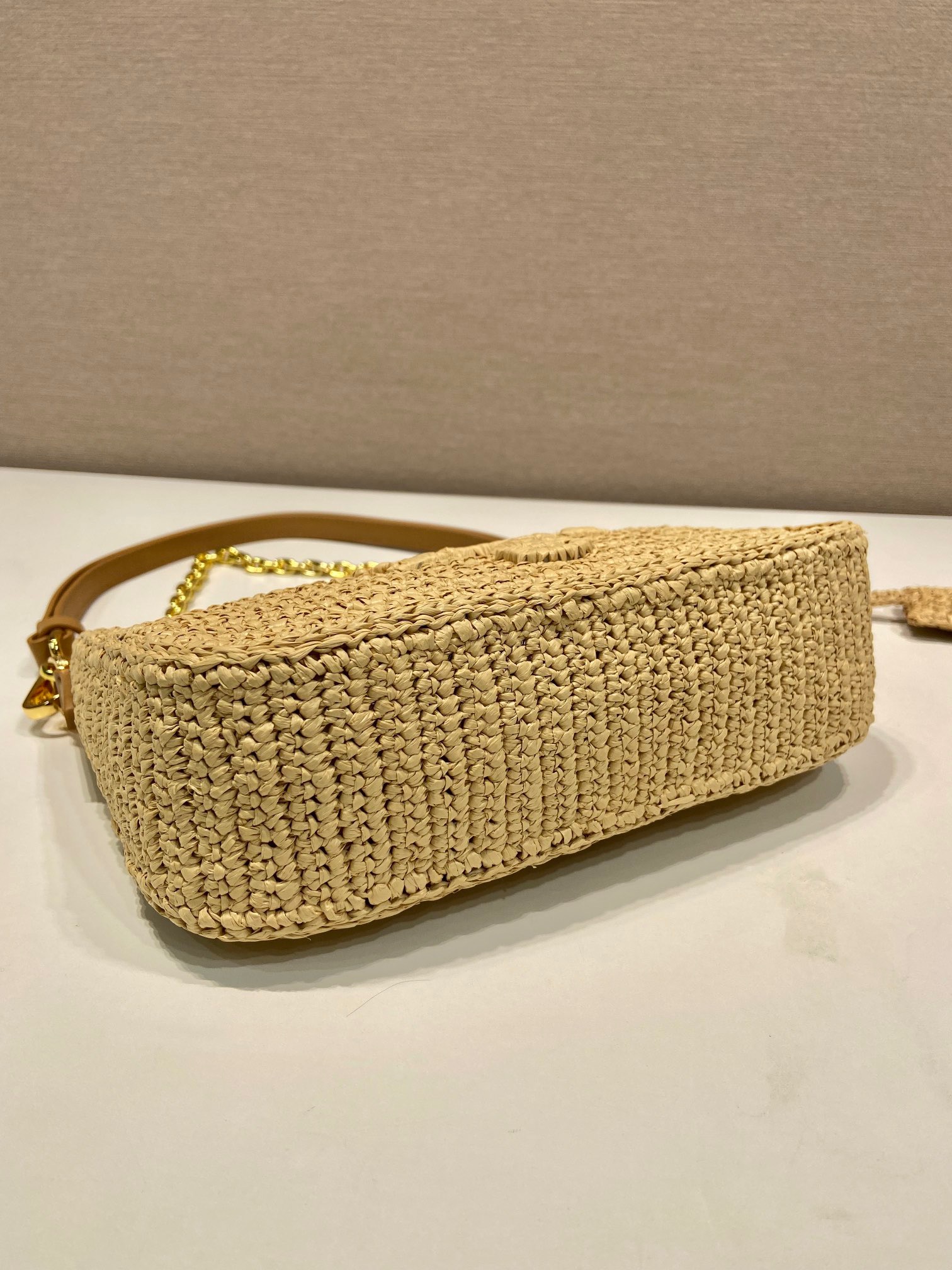 Prada Hand-woven Hobo Underarm Bag 1BC204B