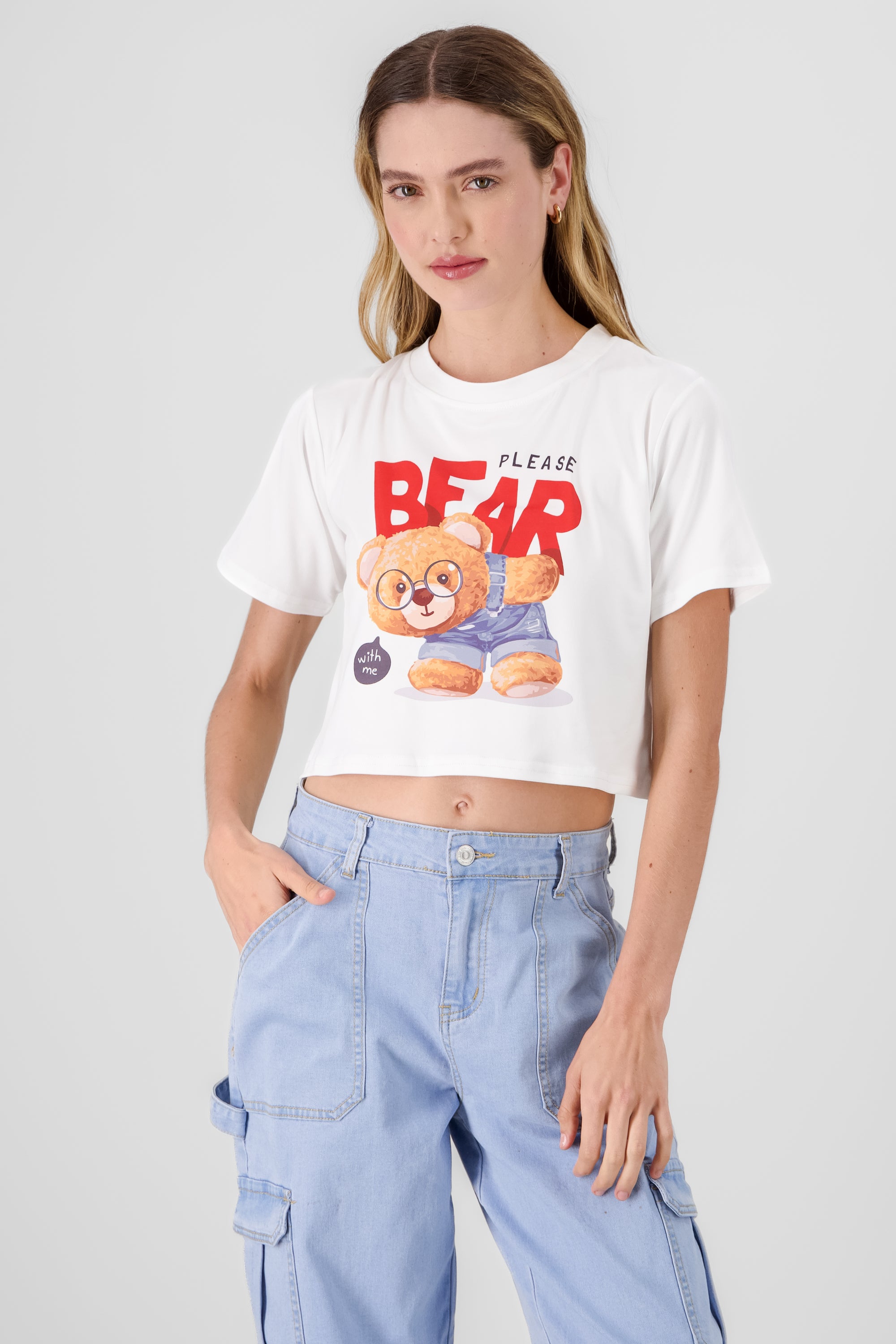 Bear Print T shirt