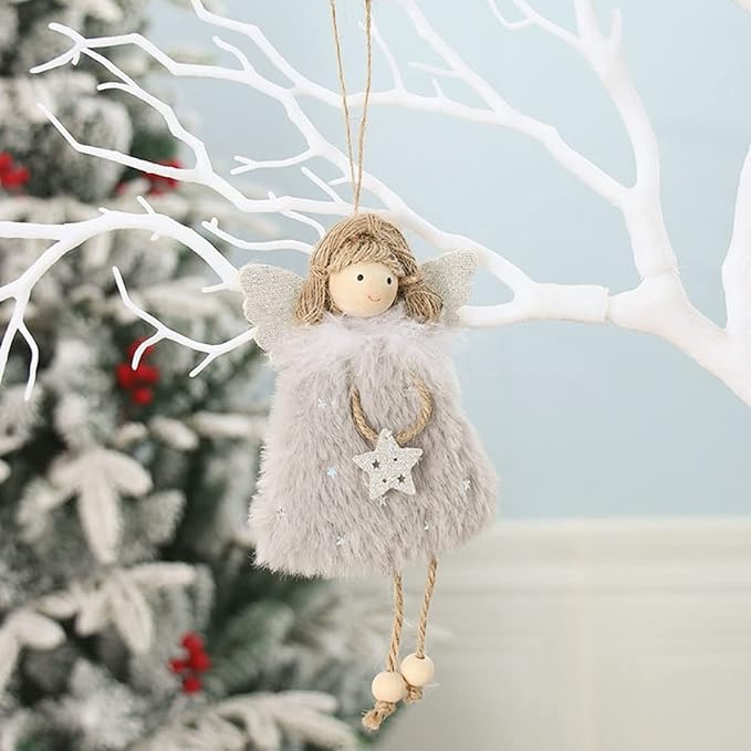 👼👼3 Whimsical Angel Girl Christmas Hanging Decoration Set