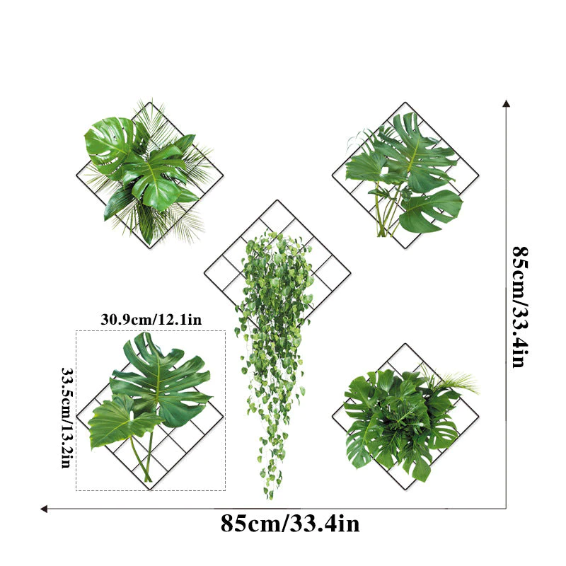 🔥Last Day Promotion-50% OFF🔥12*13inch 3D Plant/Flower Wall Sticker-(1Sets / 5 Pattern)-BUY 4 Sets GET 20% OFF & FREE SHIPPING
