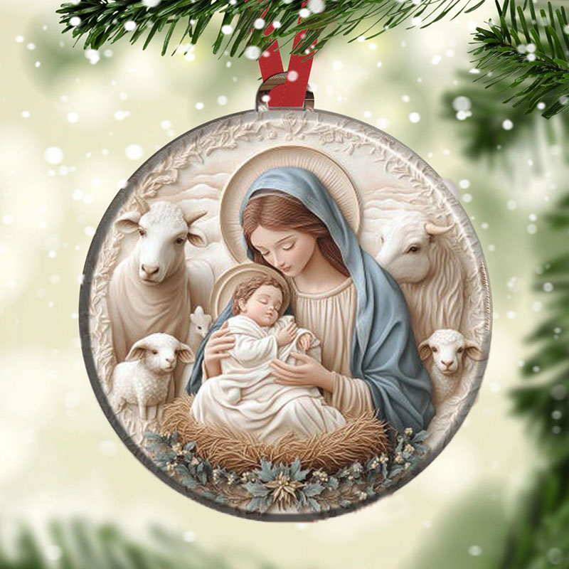 Nativity Scene Christmas Ornament