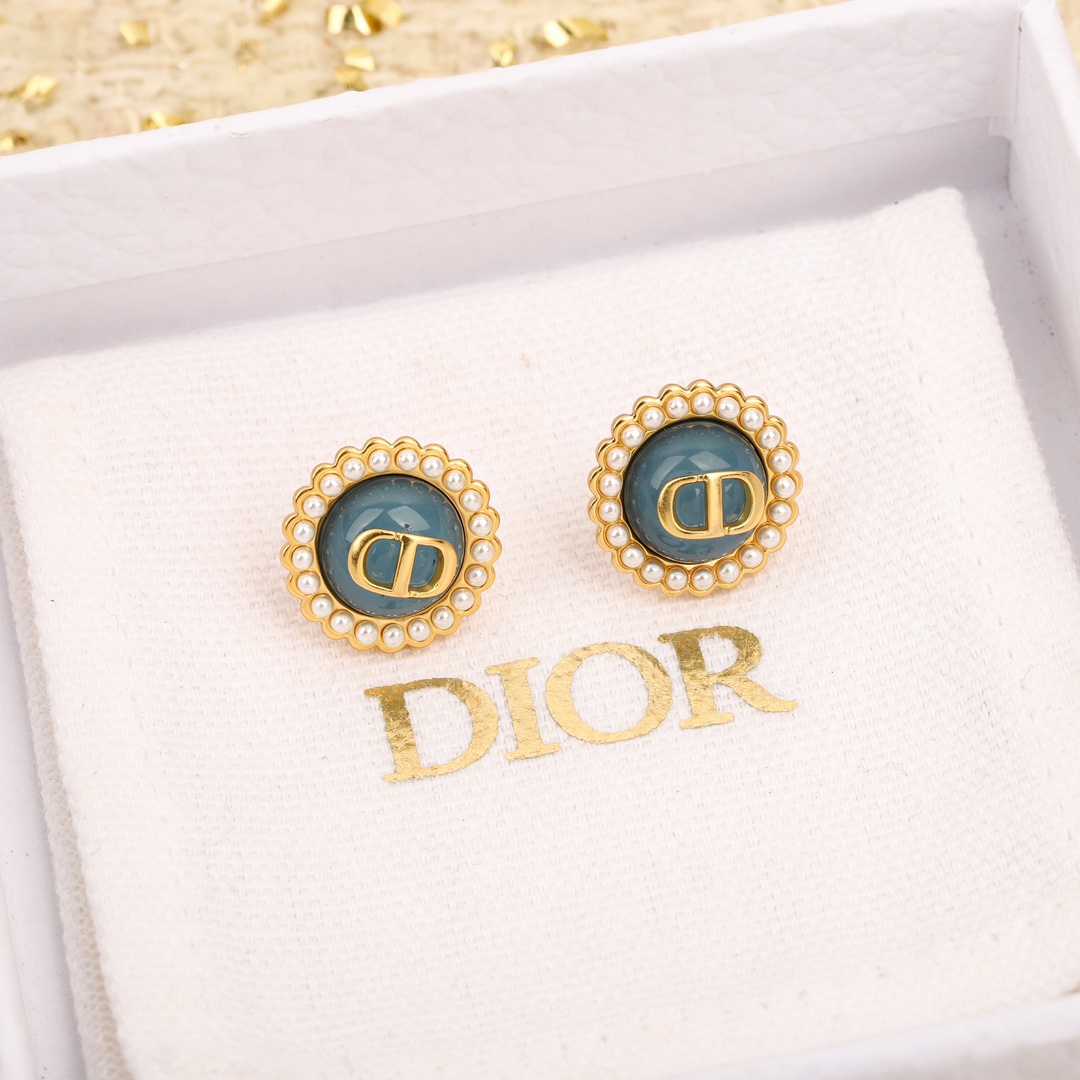 Dior glass bead earrings