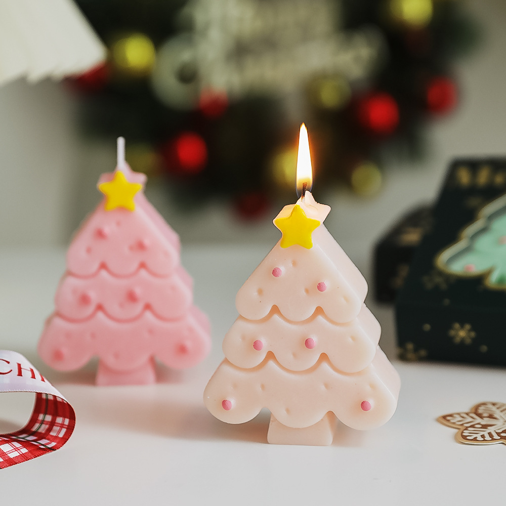 Christmas Aromatherapy candle wholesale Christmas tree decoration senior hand gift small gift Candle fragrance candle