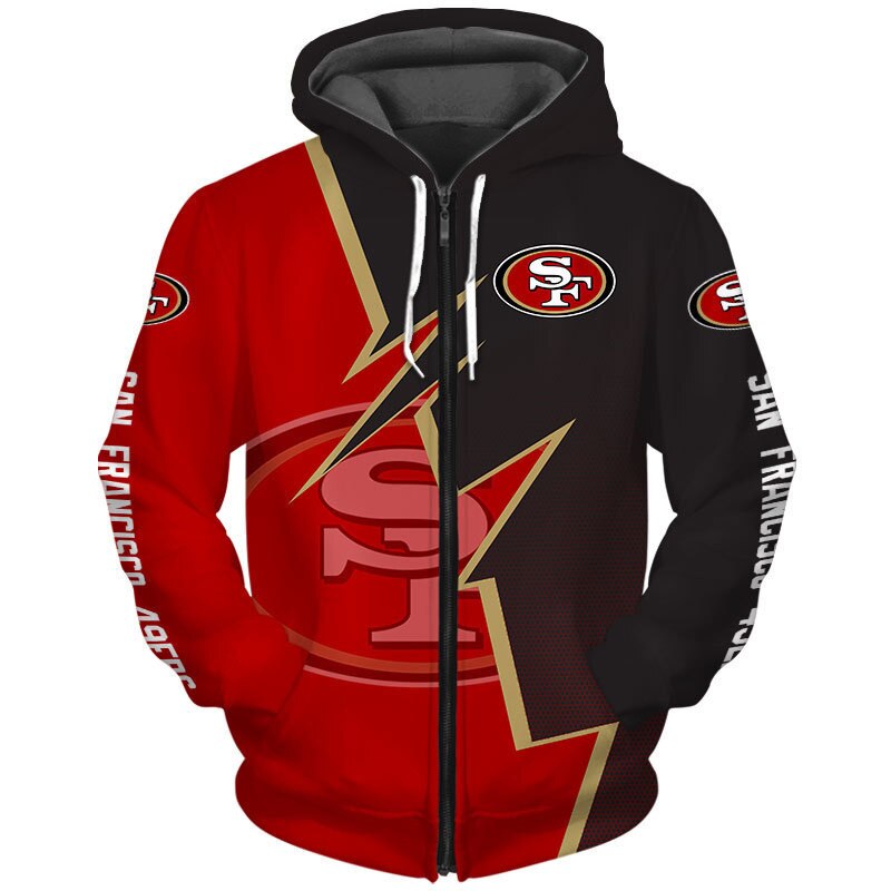 SAN FRANCISCO 49ERS 3D HOODIE SSFF49009