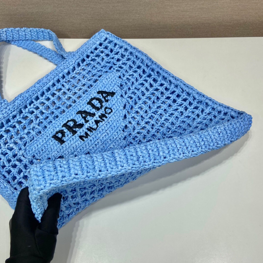 Prada Raffia Tote Bag 1BG393