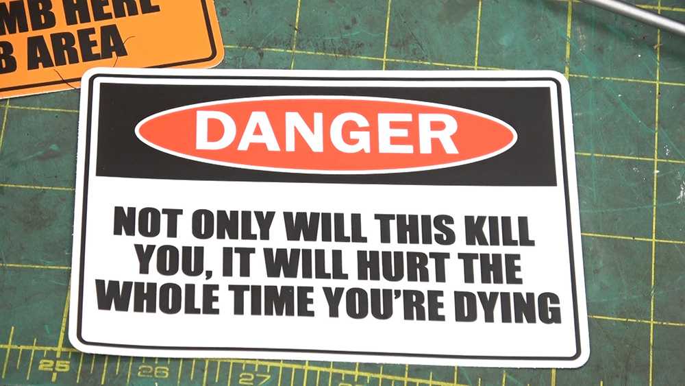 WARNING! Stickers