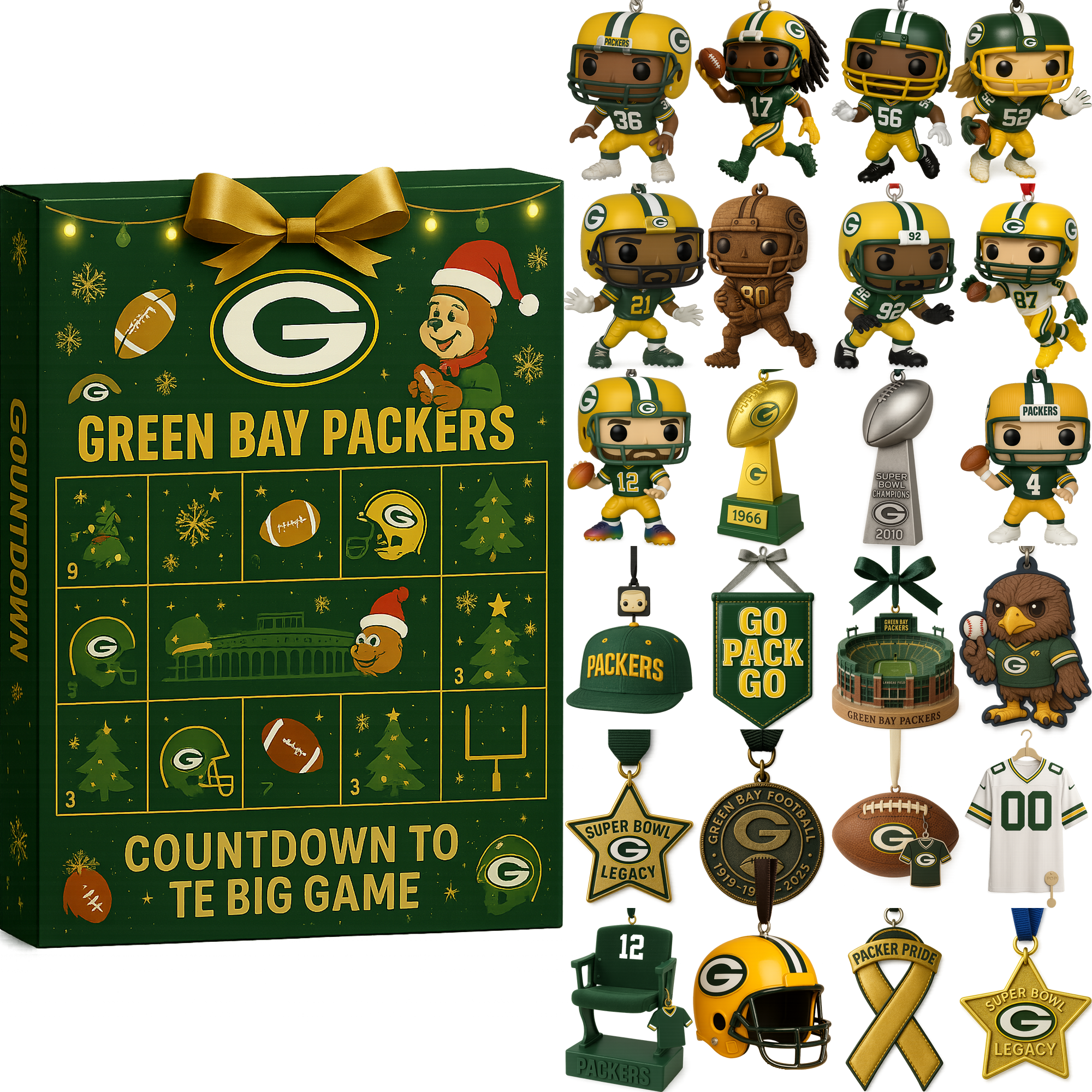 Green Bay Packers Countdown to the Big Game Advent Calendar