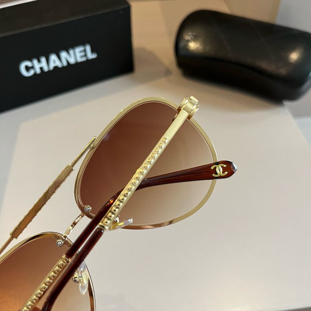 Chanel round frame sunglasses