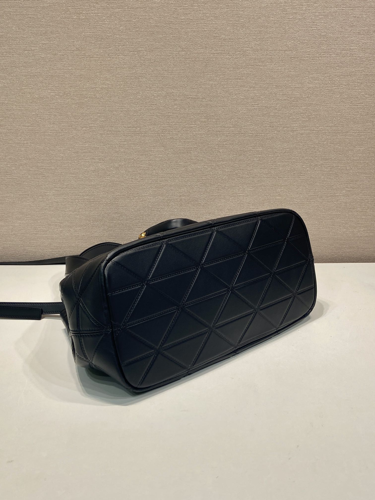 Prada Geometric Line Medium Tote Bag 1BG545