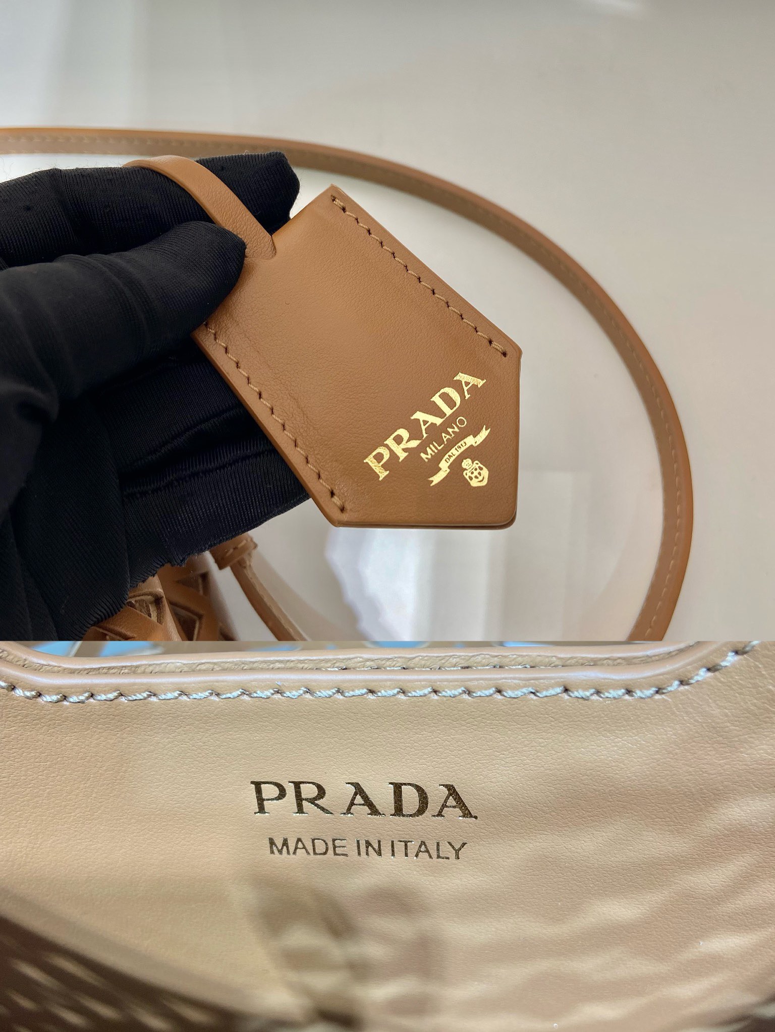 Prada hollow bucket bag 1BA217