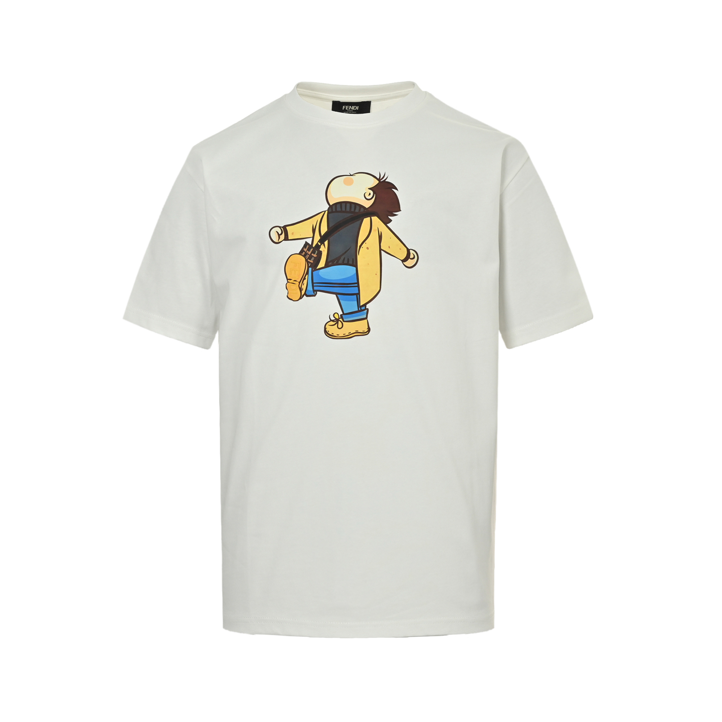 Fendi 25ss cartoon character print short sleeves