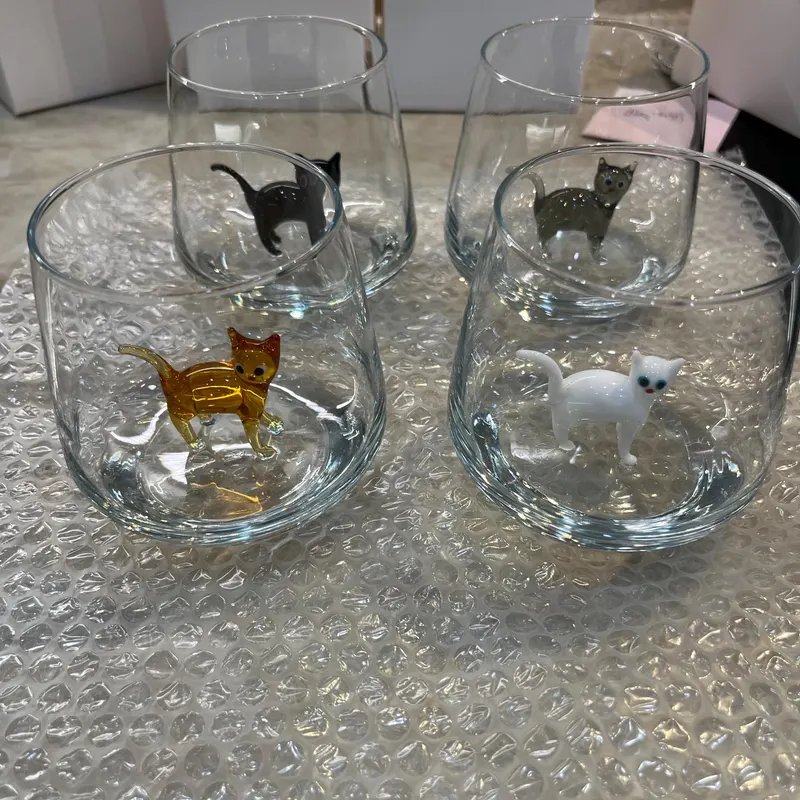 🐱Cat Murano Glass Cups
