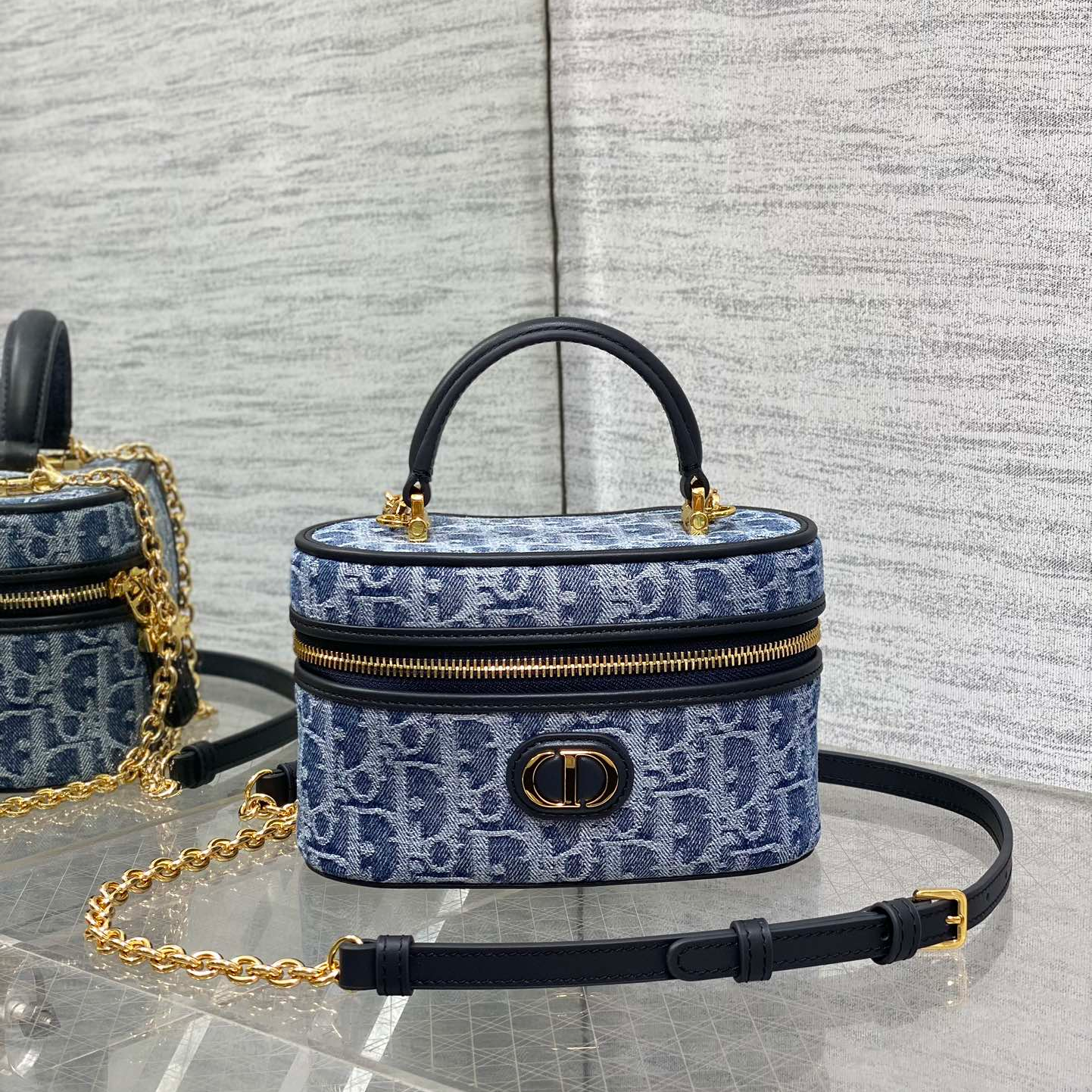Dior 30 Montaigne vanity denim collection mini
