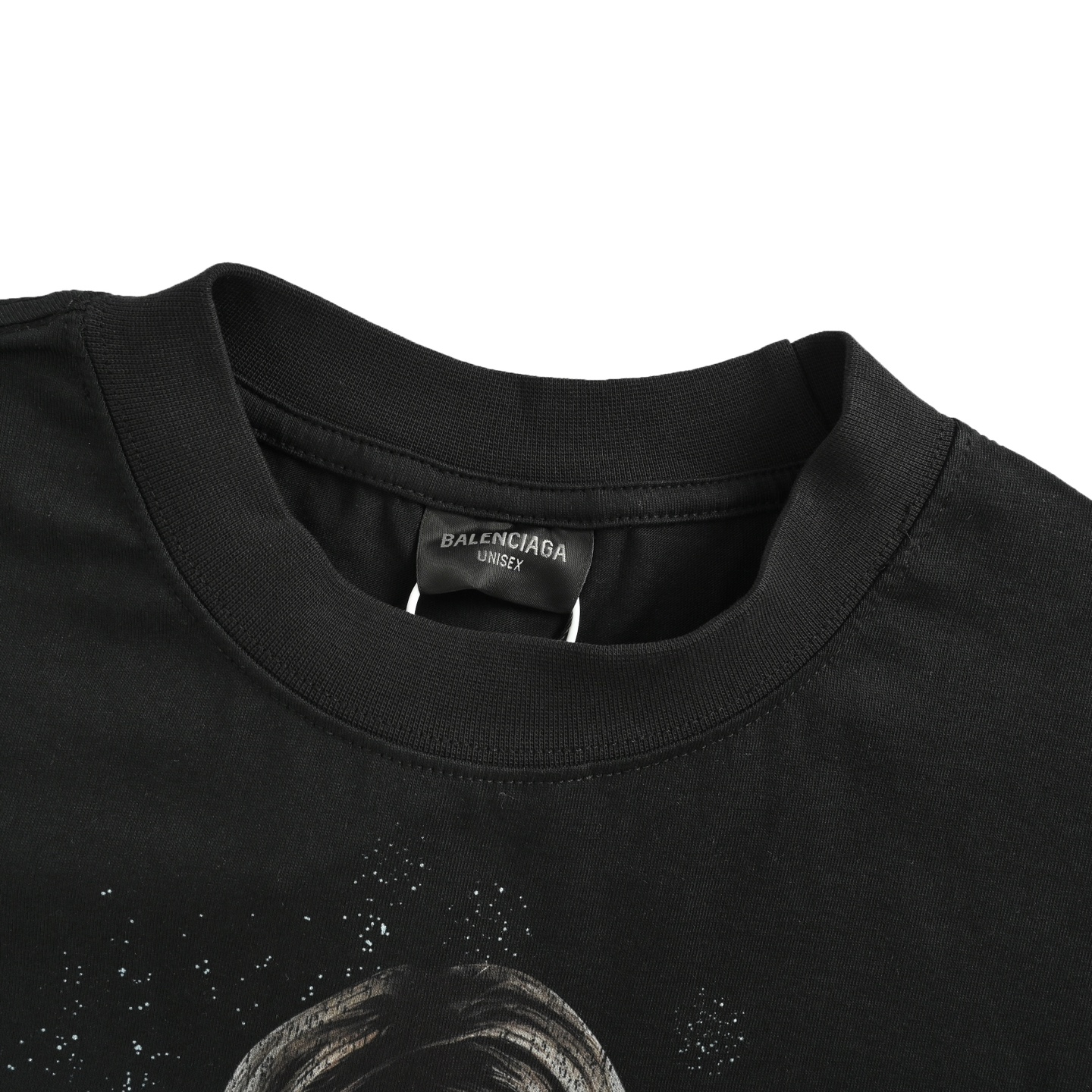 Balenciaga 25ss Britney print washed short-sleeve shirt
