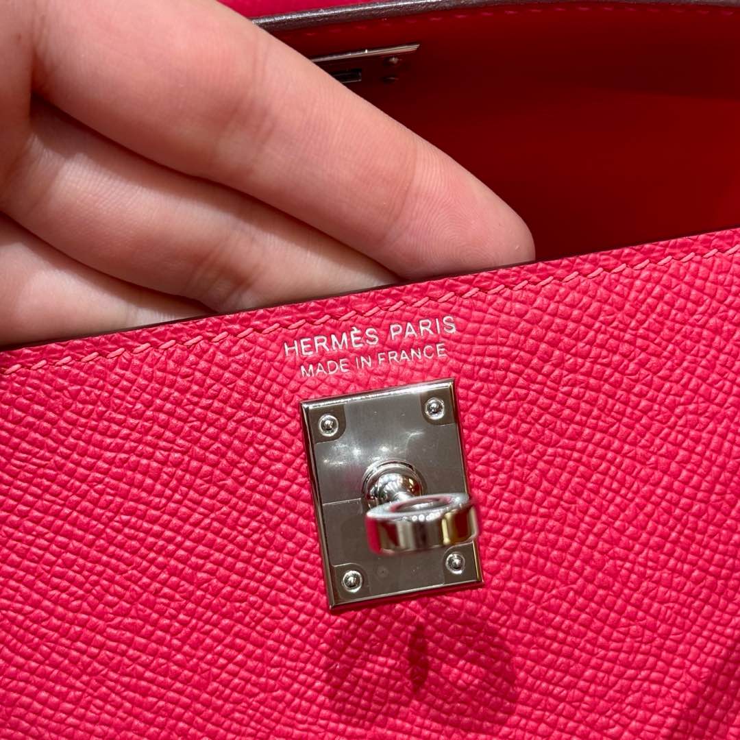 Hermes mini kelly2 i6Rose extreme handbag (handmade custom)