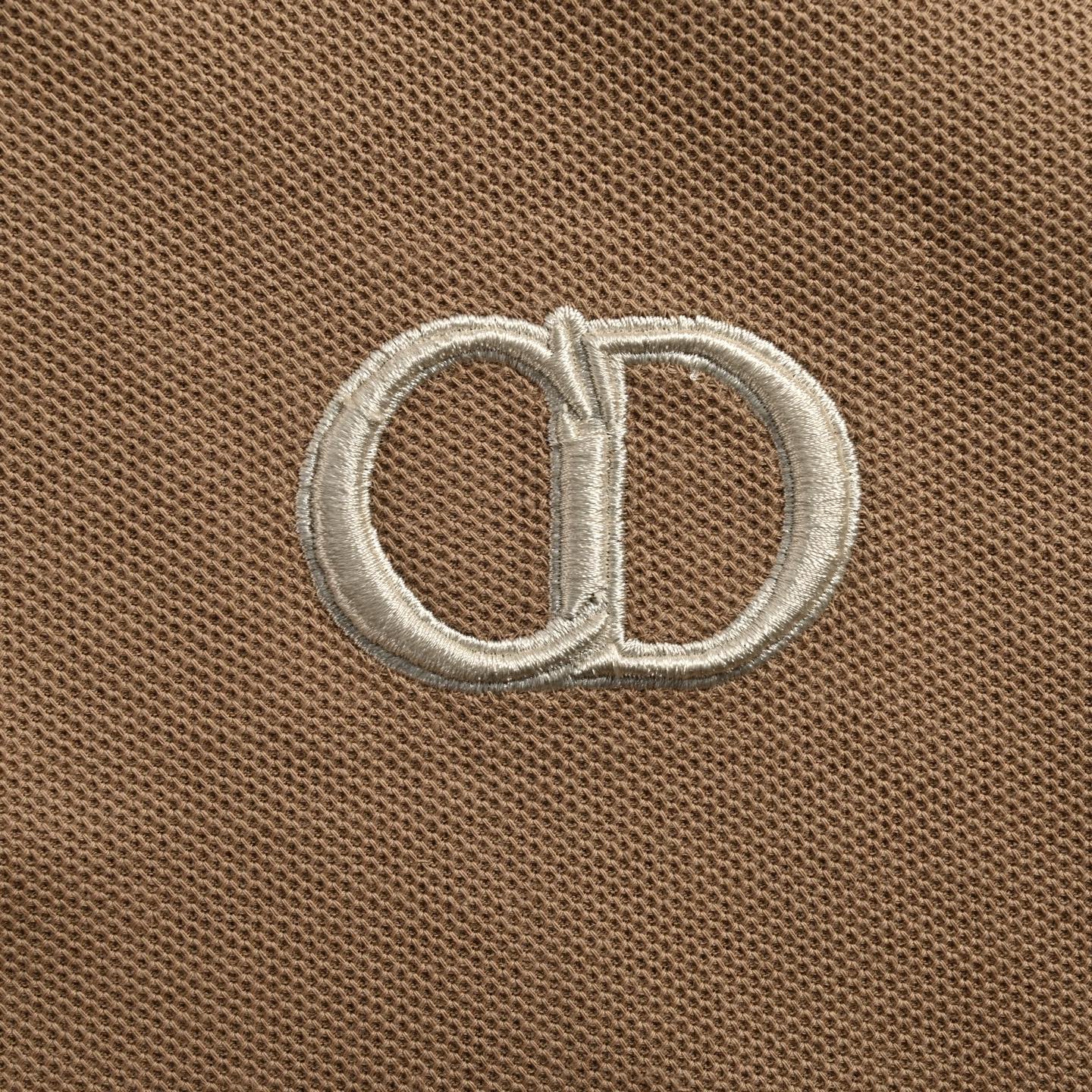 Dior CD embroidered Polo short sleeve