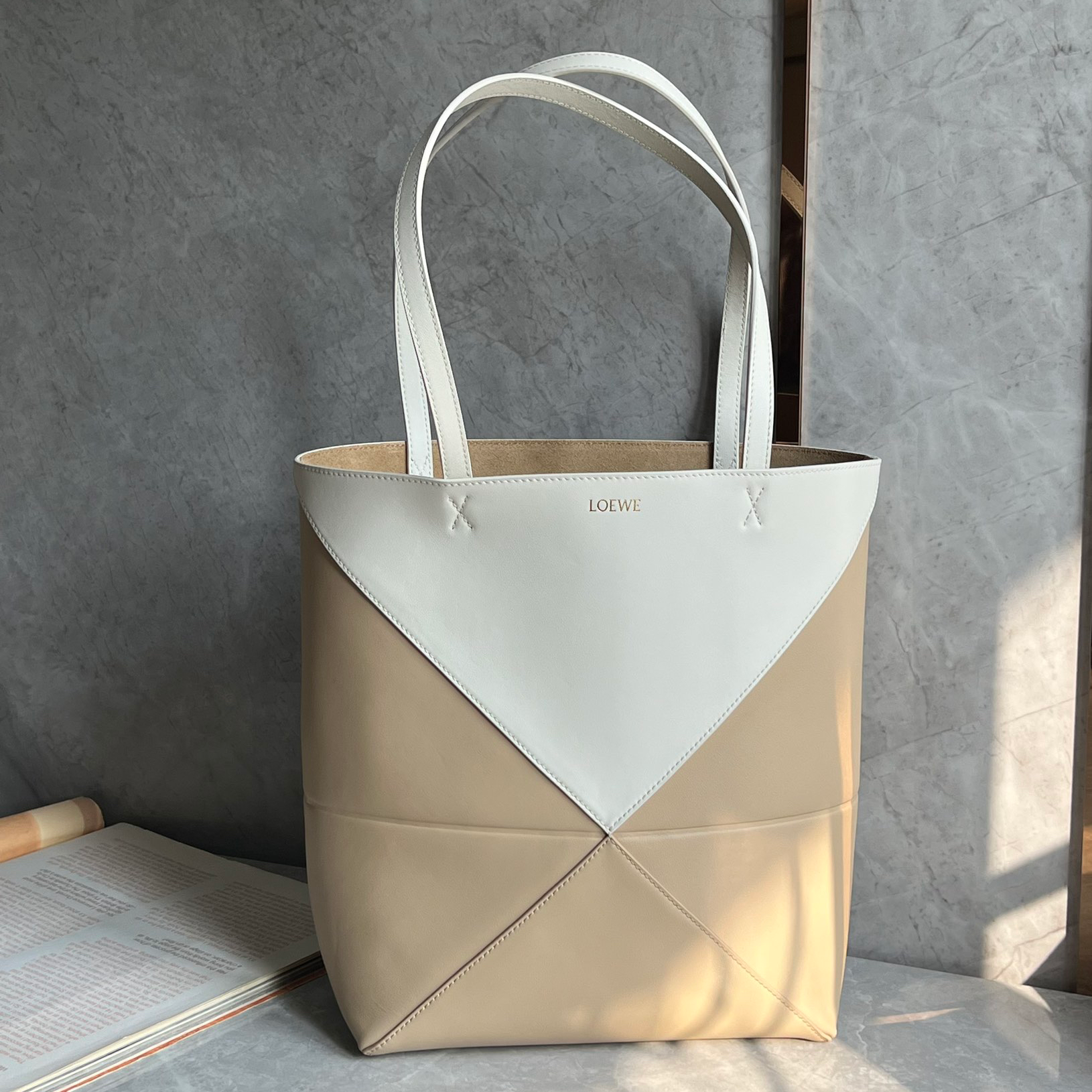 Loewe zzle fold series foldable tote bag 0693