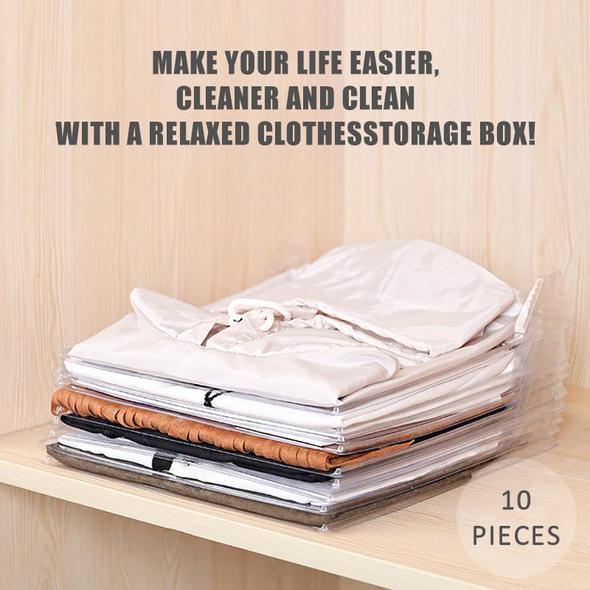 Closet Organizer Clothing Trays (10 Pcs)