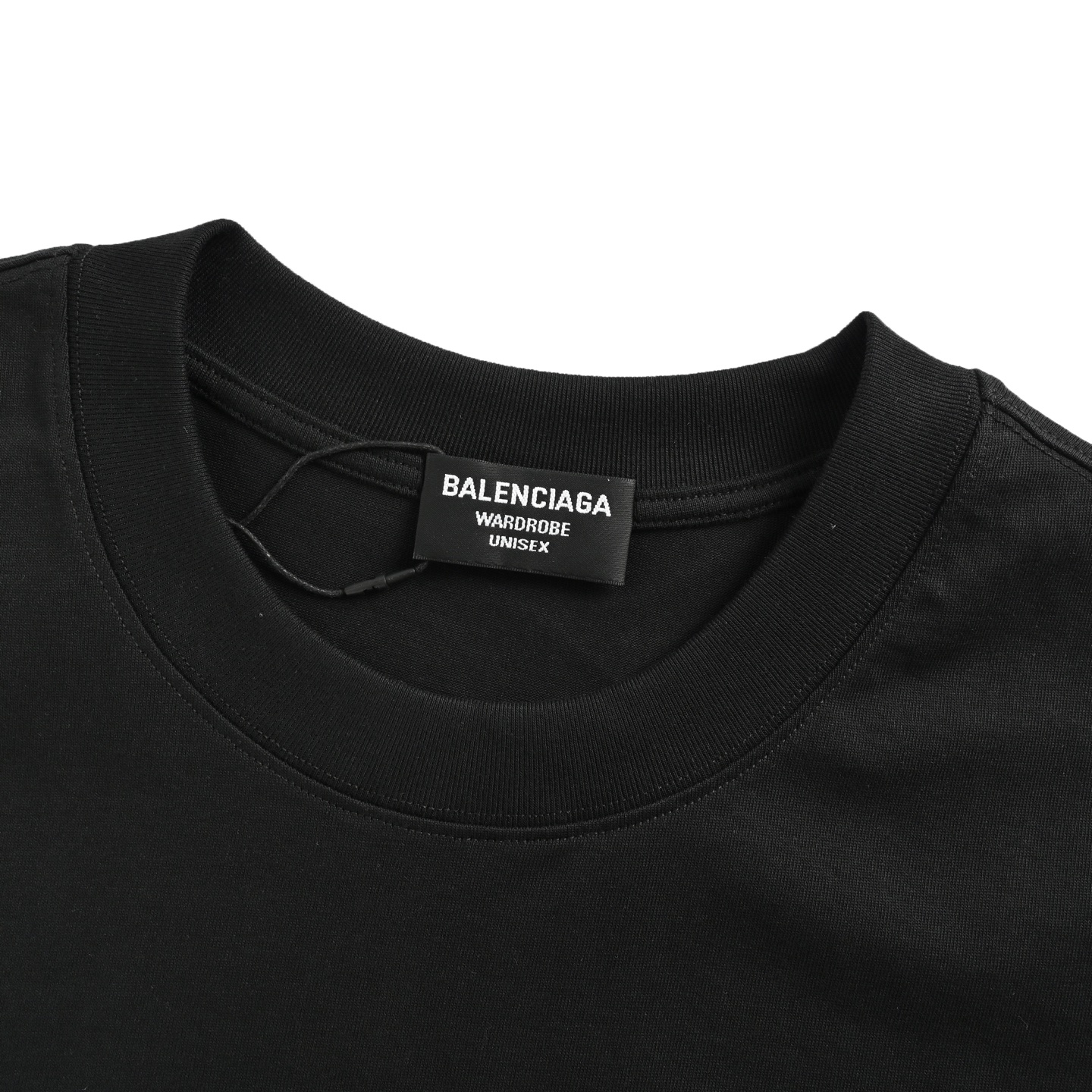 Balenciaga 25ss short sleeve with misplaced letter logo embroidery
