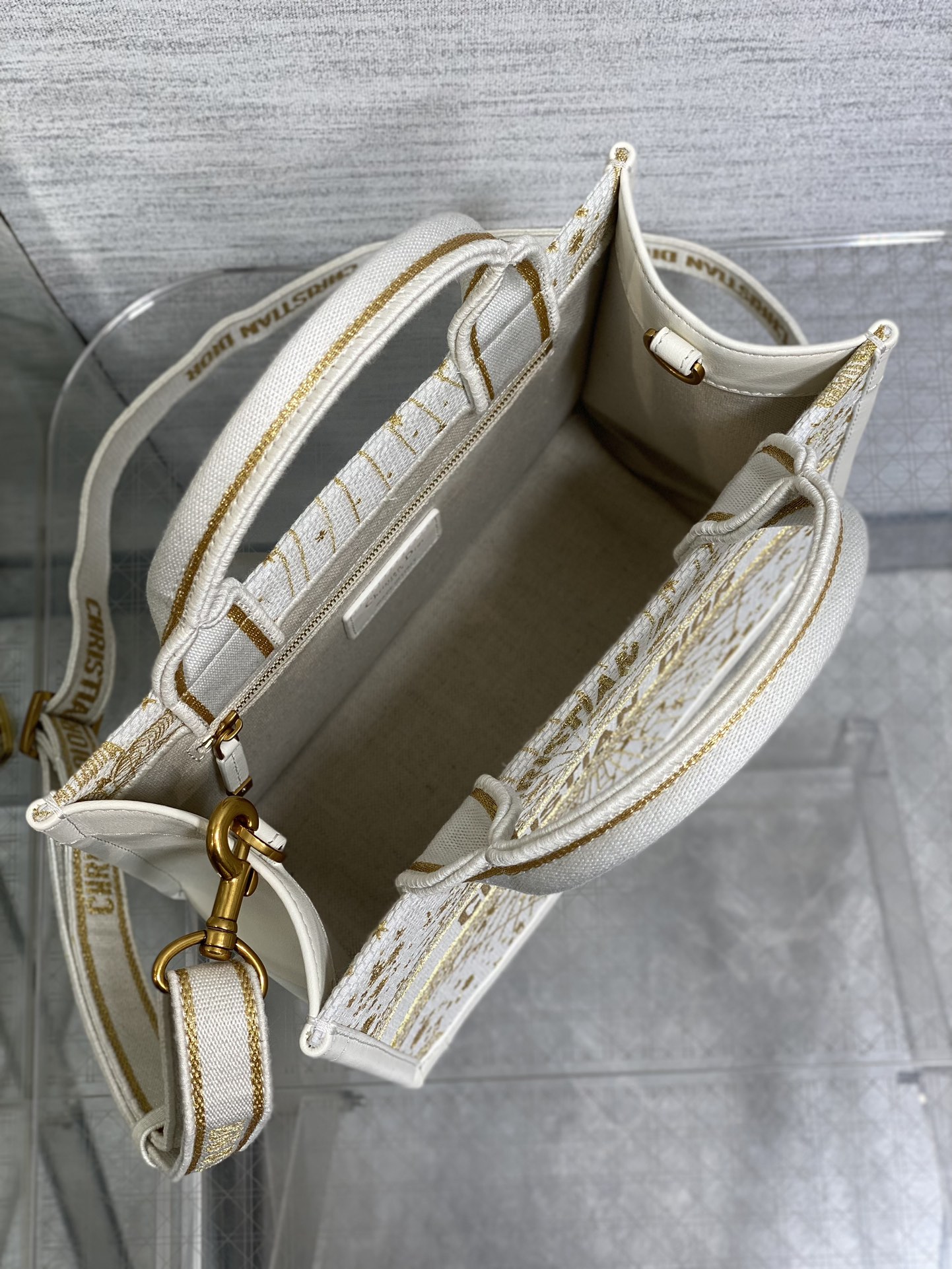 Dior Embroidered Tote Small