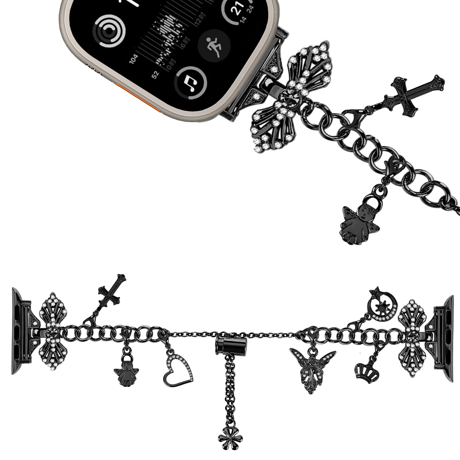 Compatible with Apple Watch Ultra Band Series 10 9 8 7 6 5 4 3 2 1 Smartwatch wistband Bracelet Strap