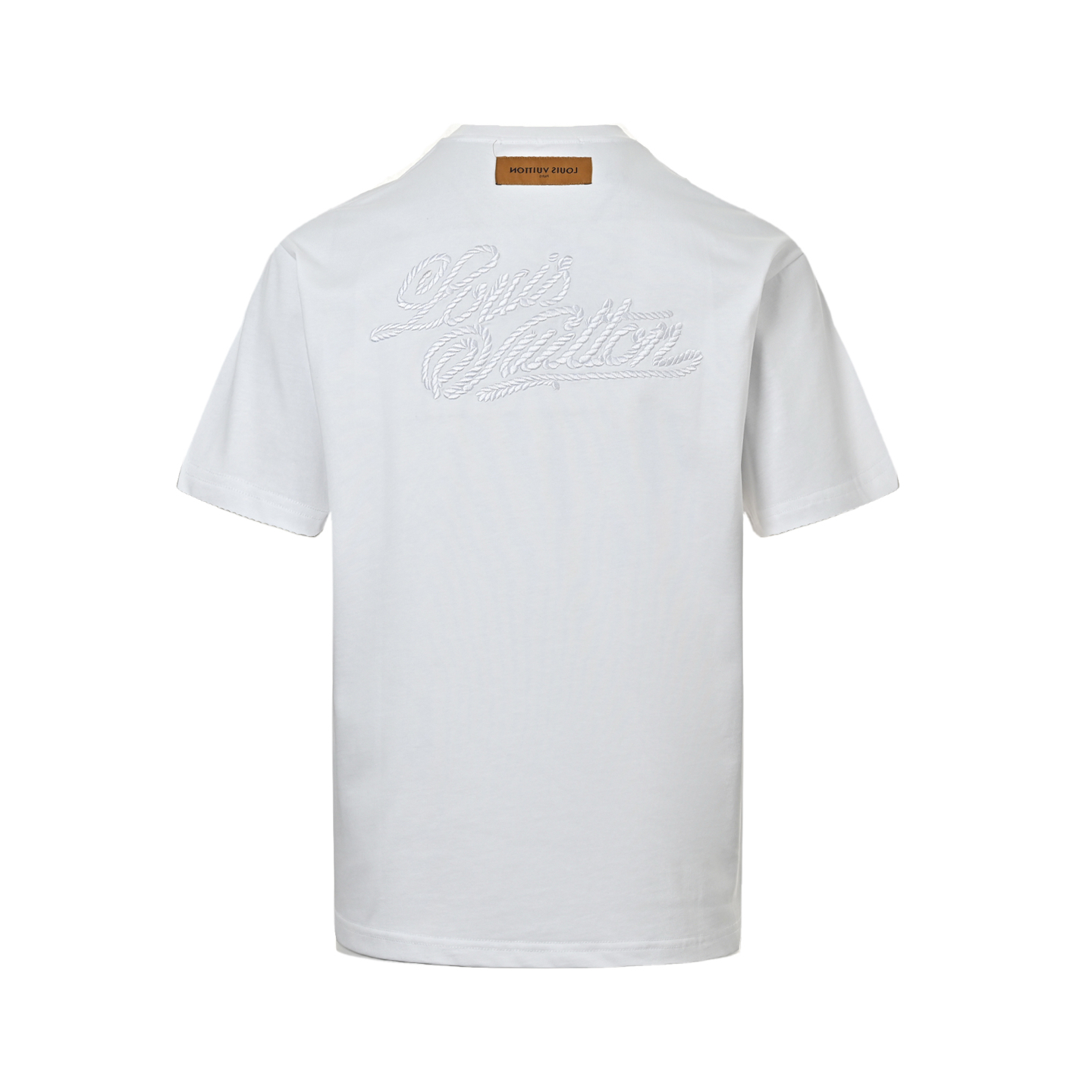 Louis Vuitton 25ss hemp rope knot embroidered short sleeves