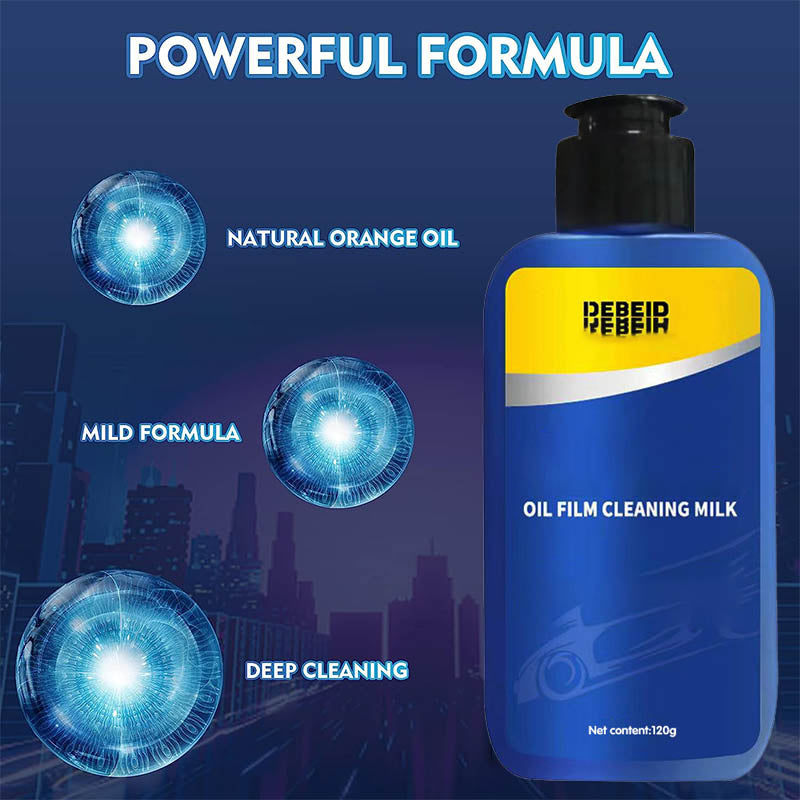 (🔥Last Day Promotion-SAVE 50% OFF)2023 New Upgrade Car Glass Oil Film Cleaner With Free Sponge ♻Safety and Long-term Protection♻ -BUY 2 GET 1 FREE!