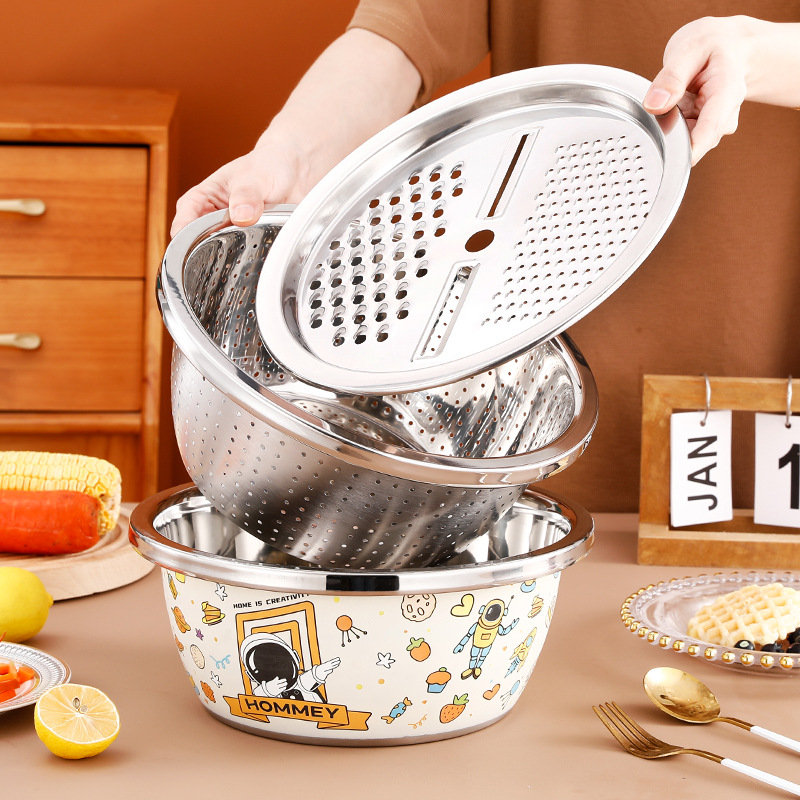 3 in 1 Kitchen Multipurpose Julienne Grater Salad Maker（🔥2024 new cartoon style）