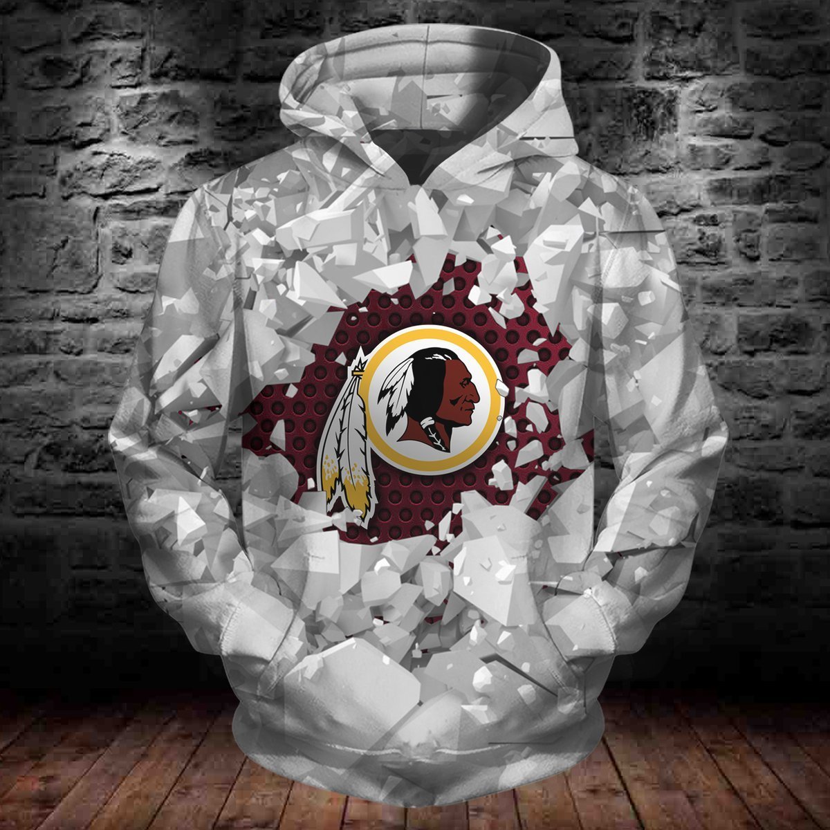 WASHINGTON HOODIE 3D ICE11
