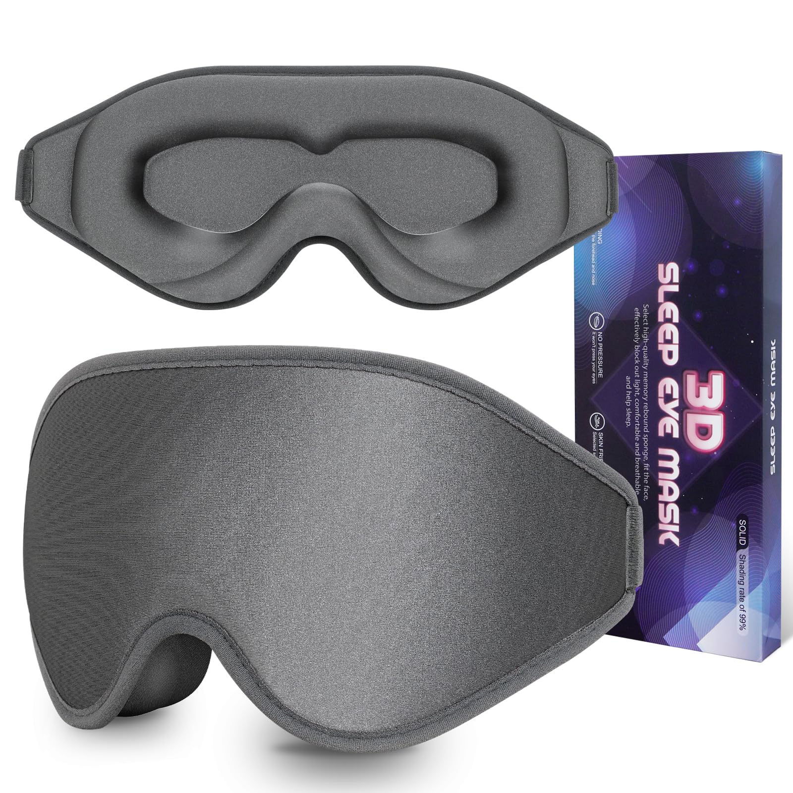 💤Sleep Mask 3D Eye Mask, 100% Block Out Light🌒