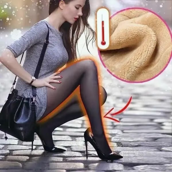 🔥LAST DAY 50% OFF🔥Flawless Legs Fake Translucent Warm Plush Lined Elastic Tights👖