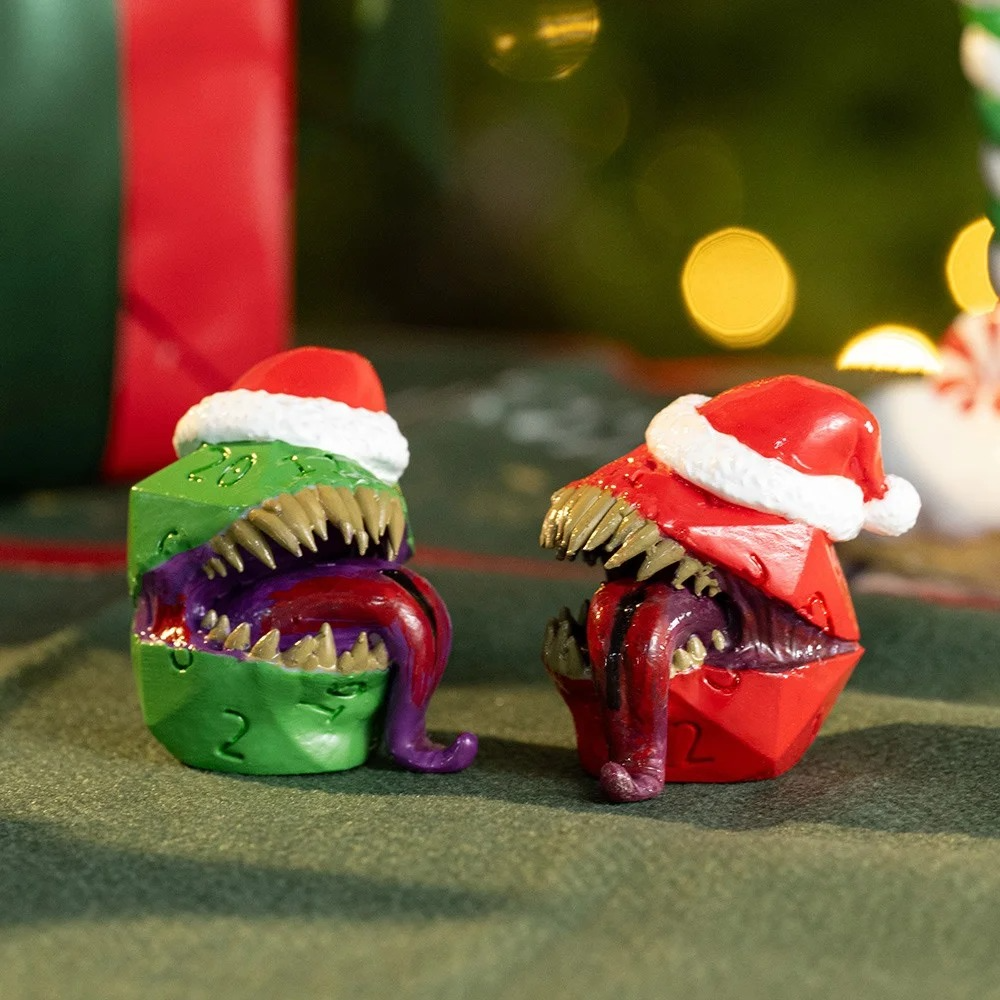 Christmas table decoration DND resin monster dice🎲