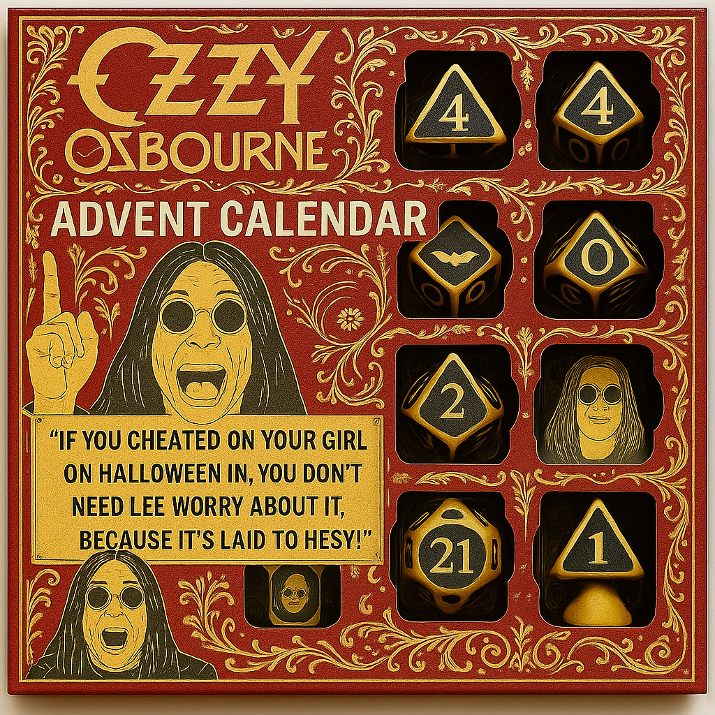 Ozzy Osbourne Mystery Dice Advent Calendar