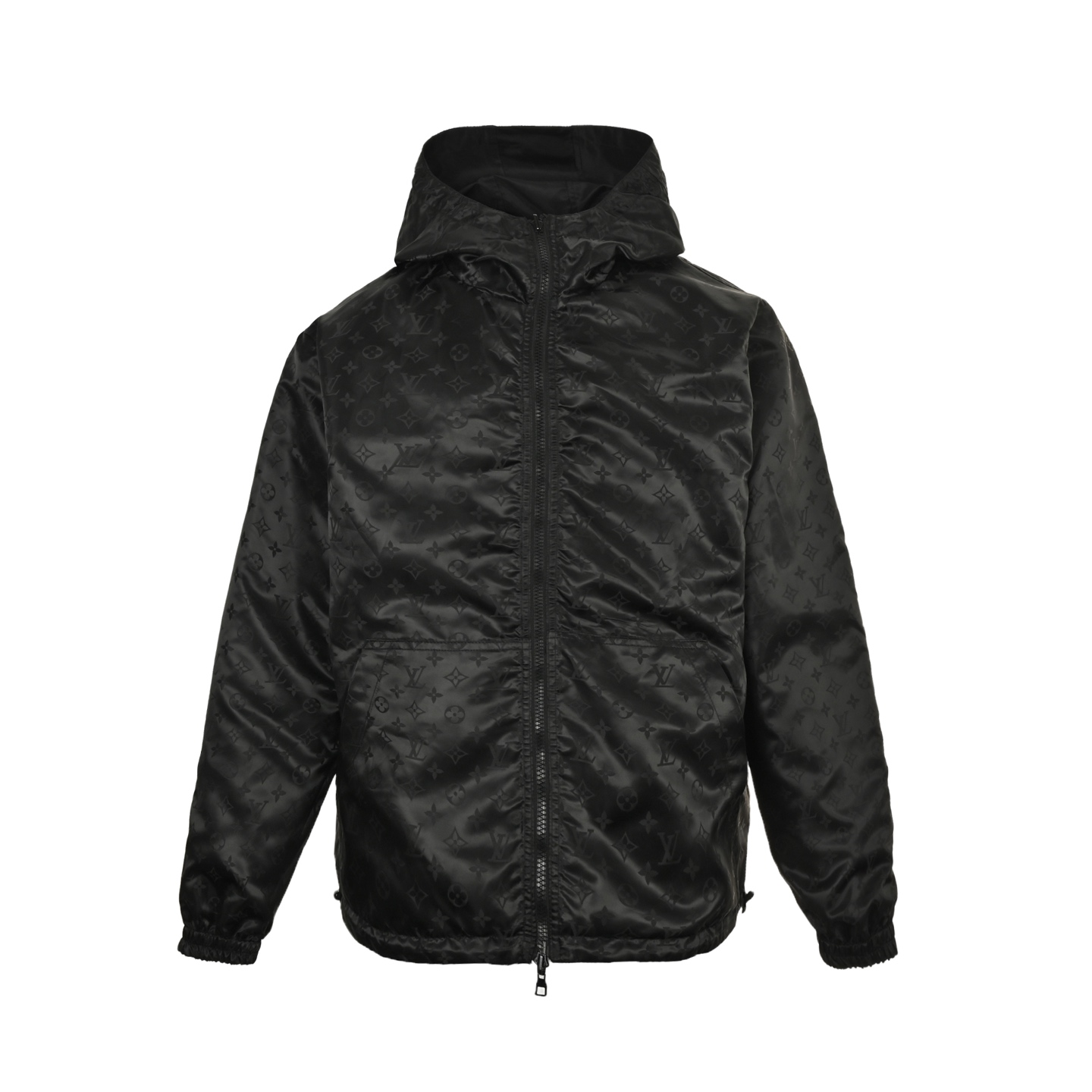 Louis Vuitton leather badge obscure monogram reversible jacket