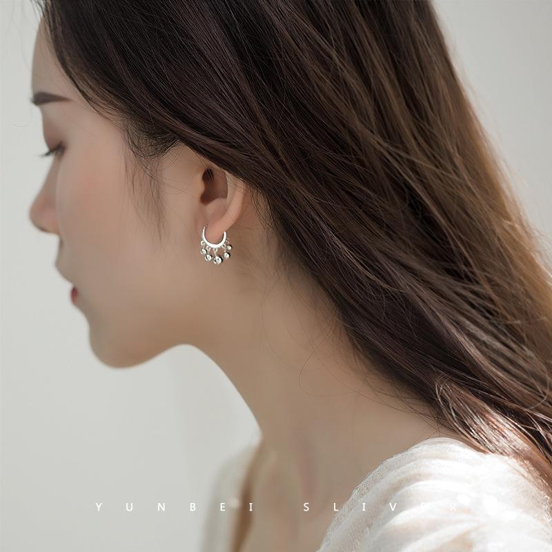 round bead earrings
