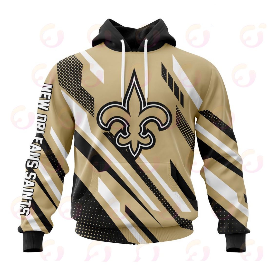 NEW ORLEANS SAINTS 3D HOODIE SPECIAL MOTOCROSS CONCEPT