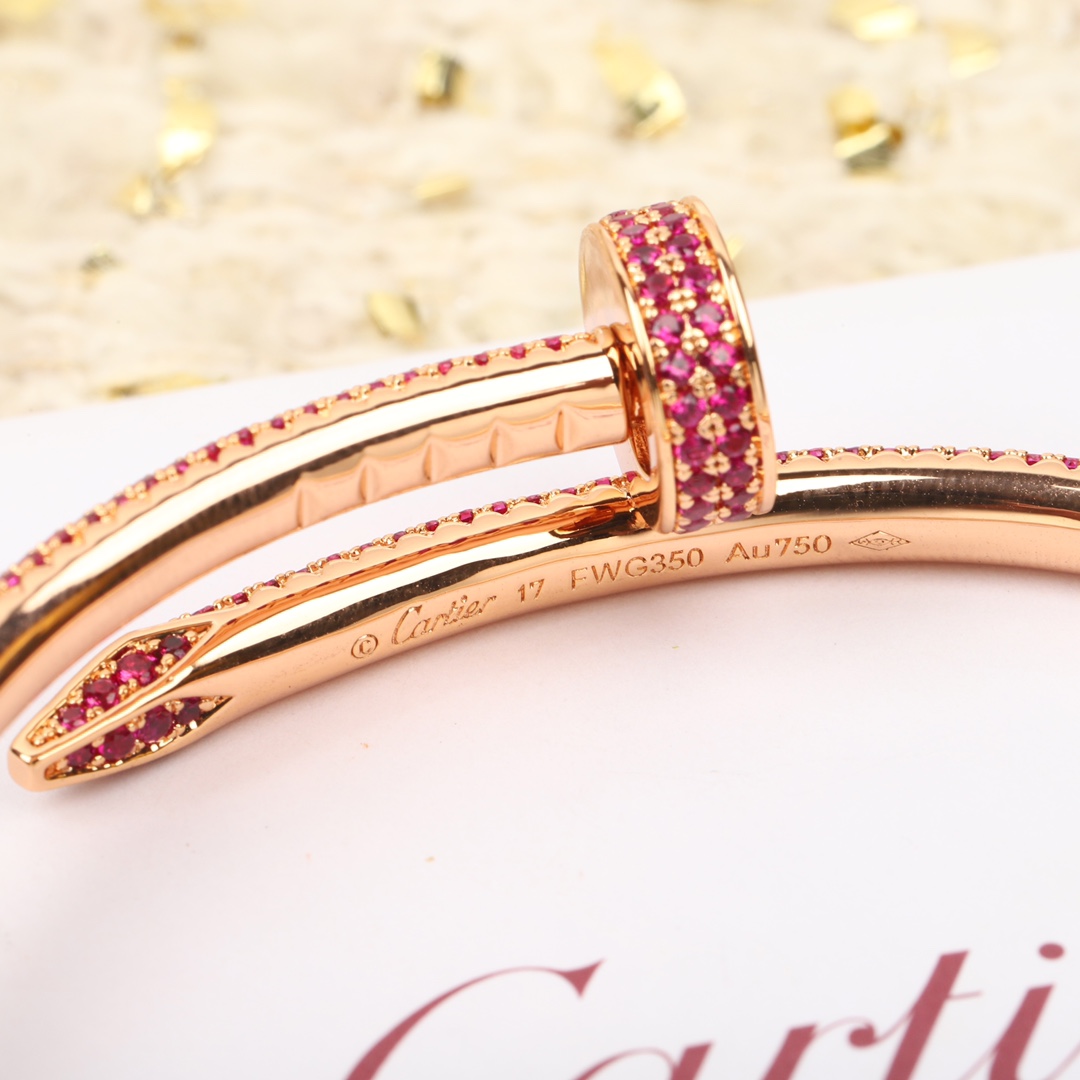 Cartier new full diamond nail bracelet