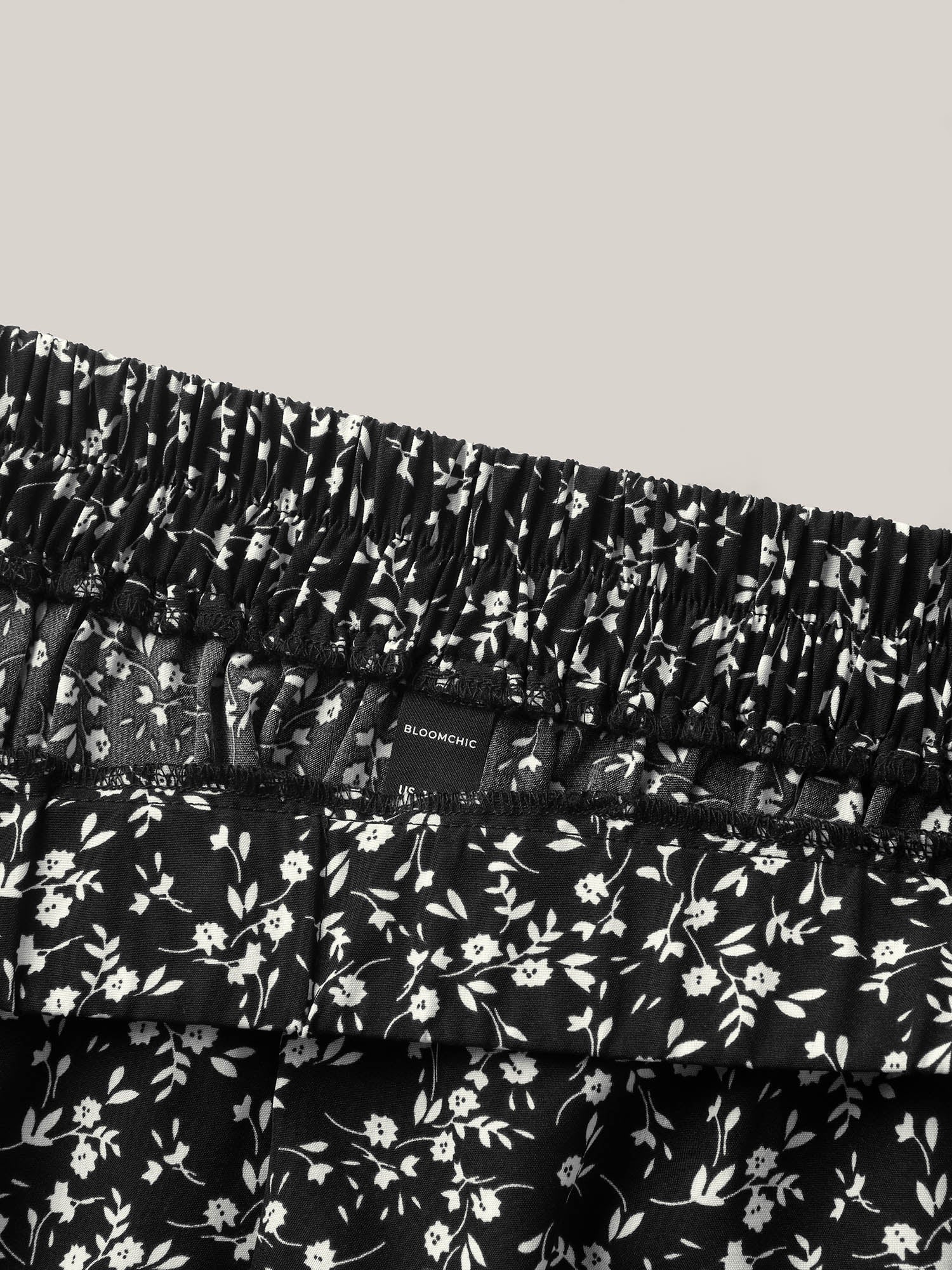 Floral Print Wide-Leg Shorts