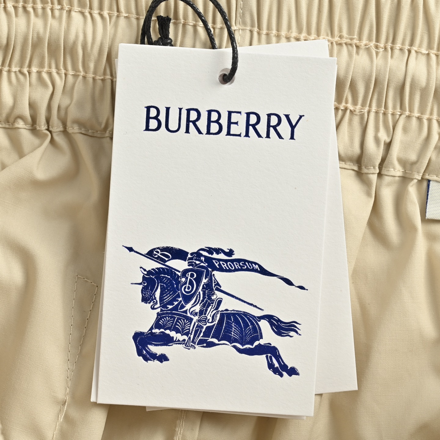 Burberry 25ss hemp rope embroidered lettering shorts