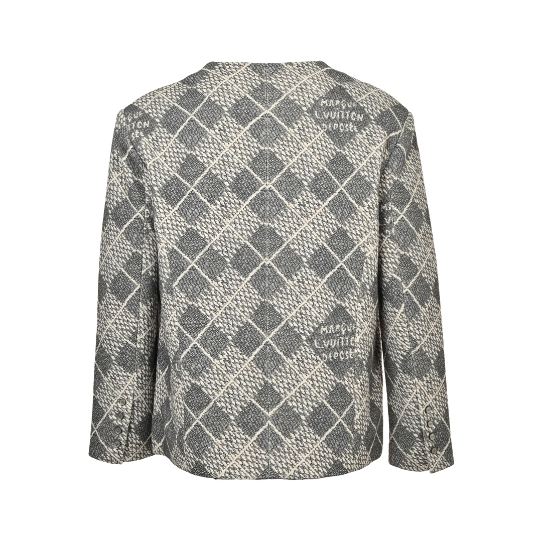 Louis Vuitton 24Fw diamond collarless jacket
