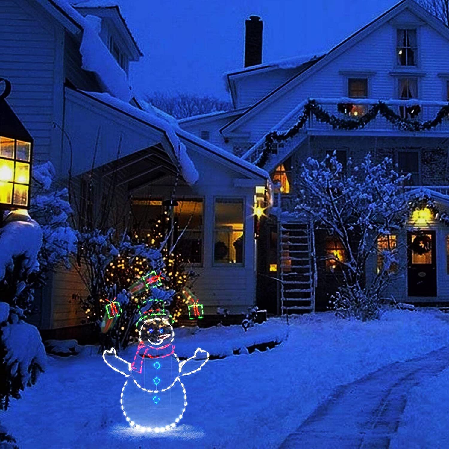 (🌲Early Christmas Sale- SAVE 50% OFF)The Playful Animated Snowball Light-BUY 2 GET 10% OFF & FREE SHIPPING