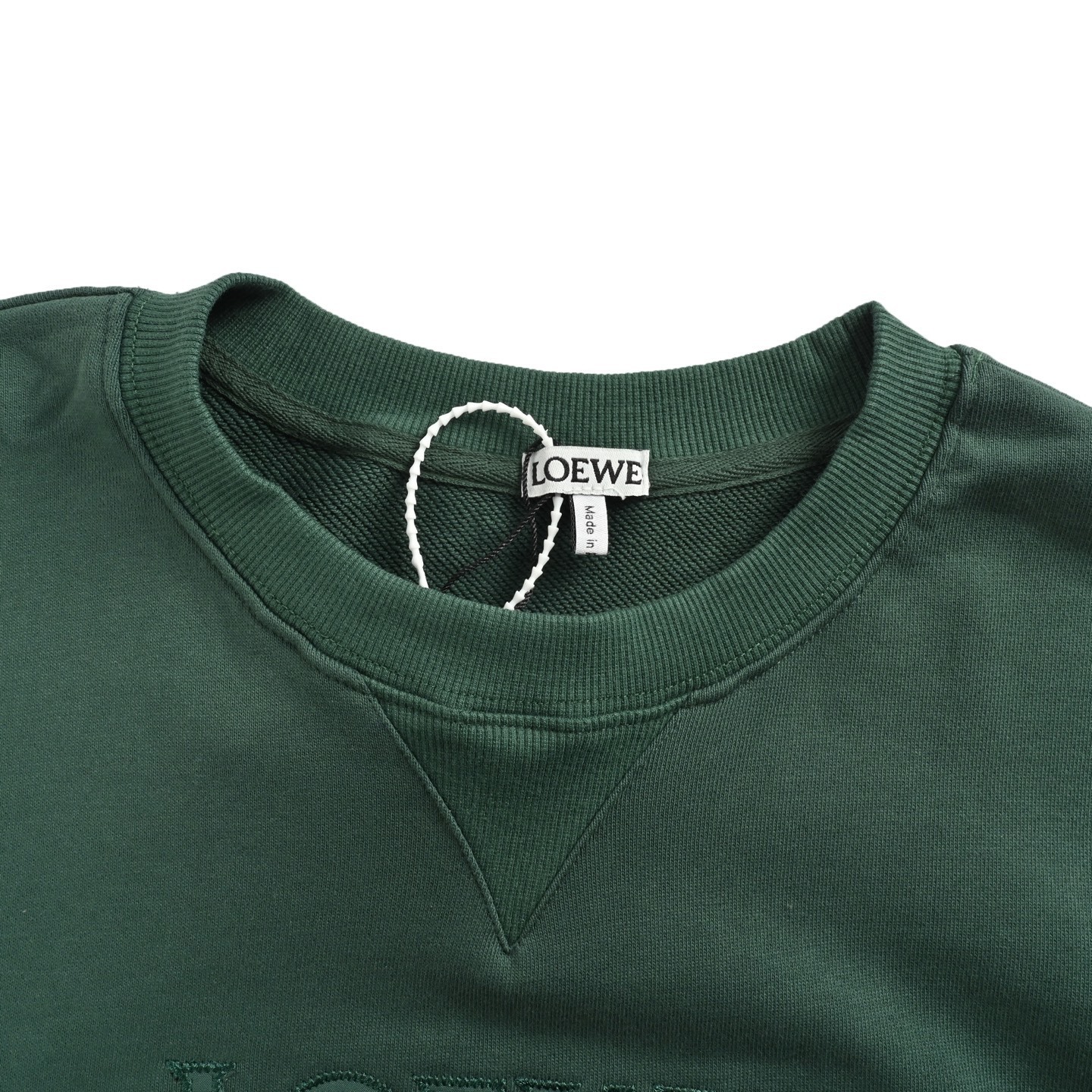 Loewe 25Fw embroidered logo crewneck sweatshirt