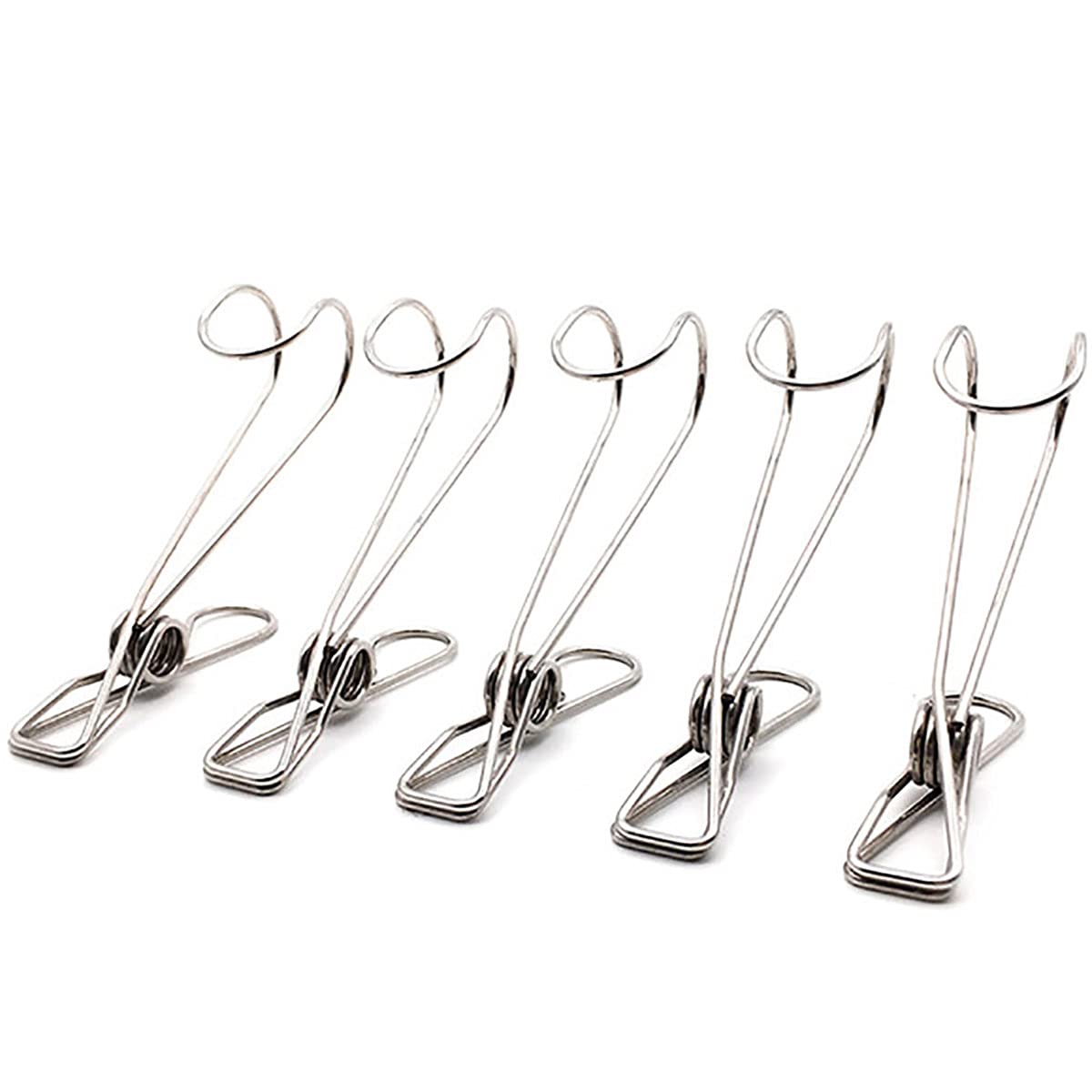 💥50% OFF--Last Day Sale--(SET OF 5PCS)Stainless Steel Metal Long Tail Clip With Hooks