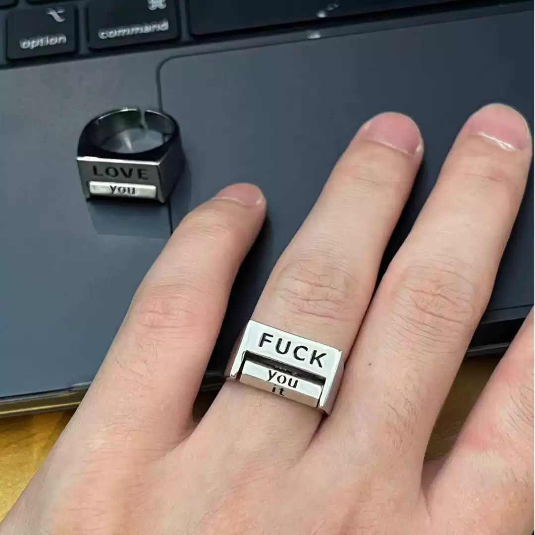 On Sale🔥Fu*K Rotatable Mood Control Ring