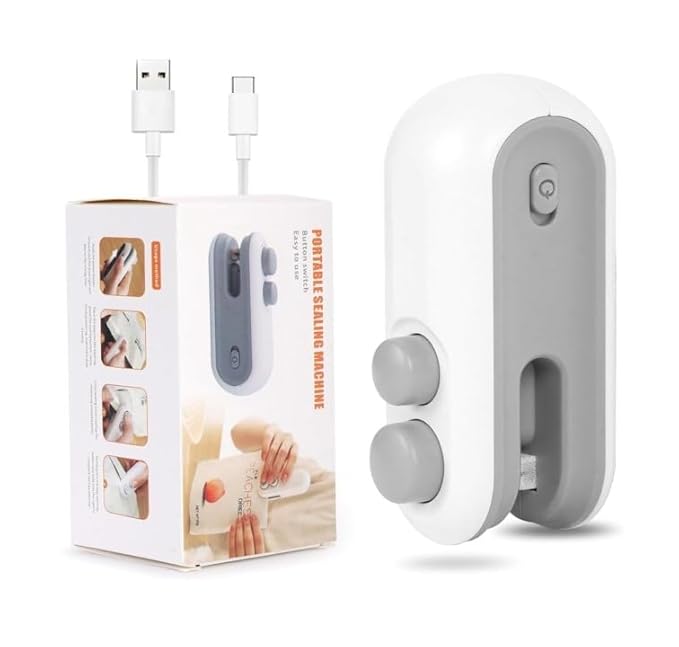 Mini 2-in-1 Rechargeable Magnetic Snack Sealer Household Mini Sealing Machine